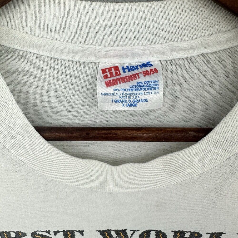 1993 First World Arts‎ & Cultural Festival Houston Texas White Tshirt XL VTG 90s - Picture 8 of 8